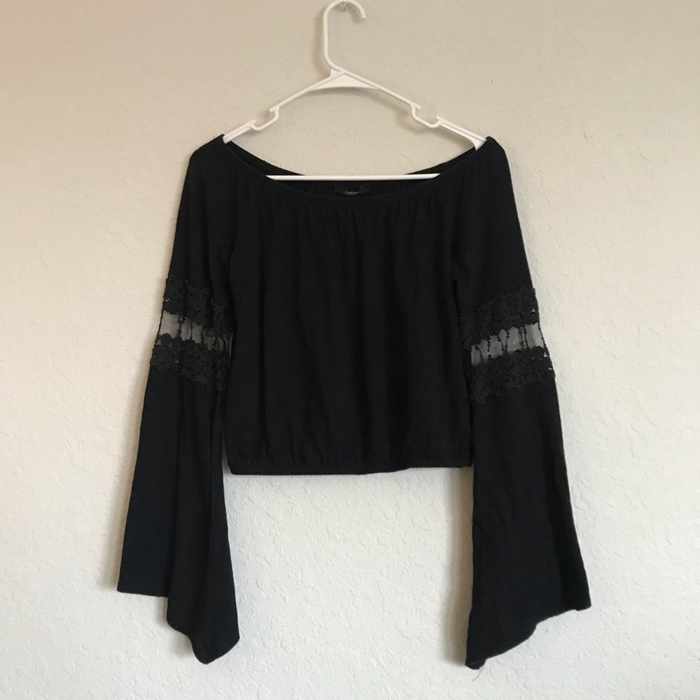 Elegant Off The Shoulder Top With Lace